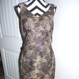 Andre Oliver Sz 8 Medium Blk/Gold Formal Dress